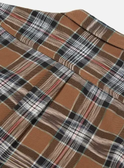 Shop Daybrook Shirt In Brown Ikat Twill Check Men Shirts.