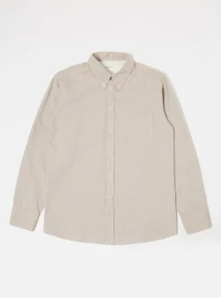 Best Sale Daybrook Shirt In Sand Organic Oxford Men Shirts.