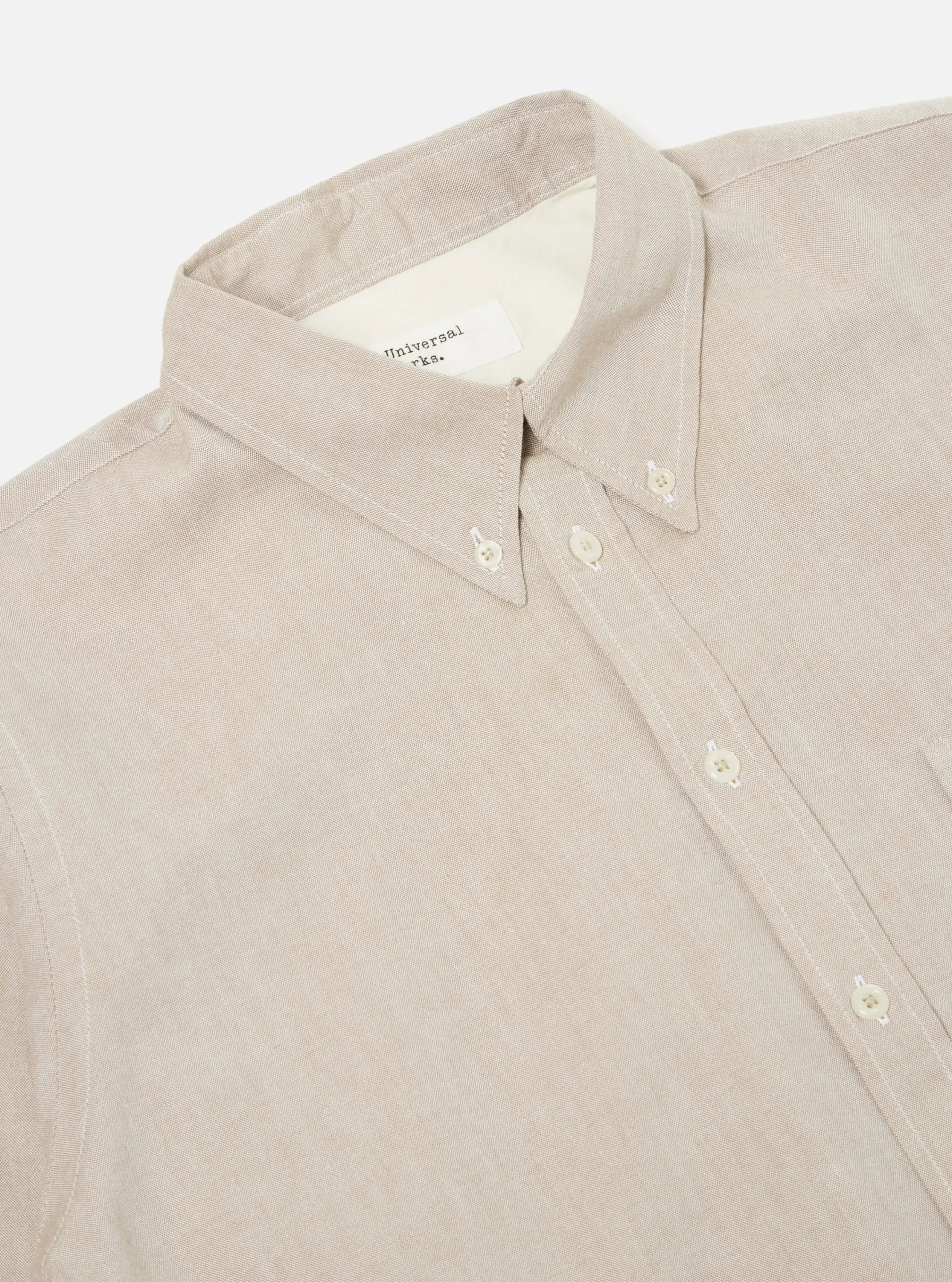 Best Sale Daybrook Shirt In Sand Organic Oxford Men Shirts.