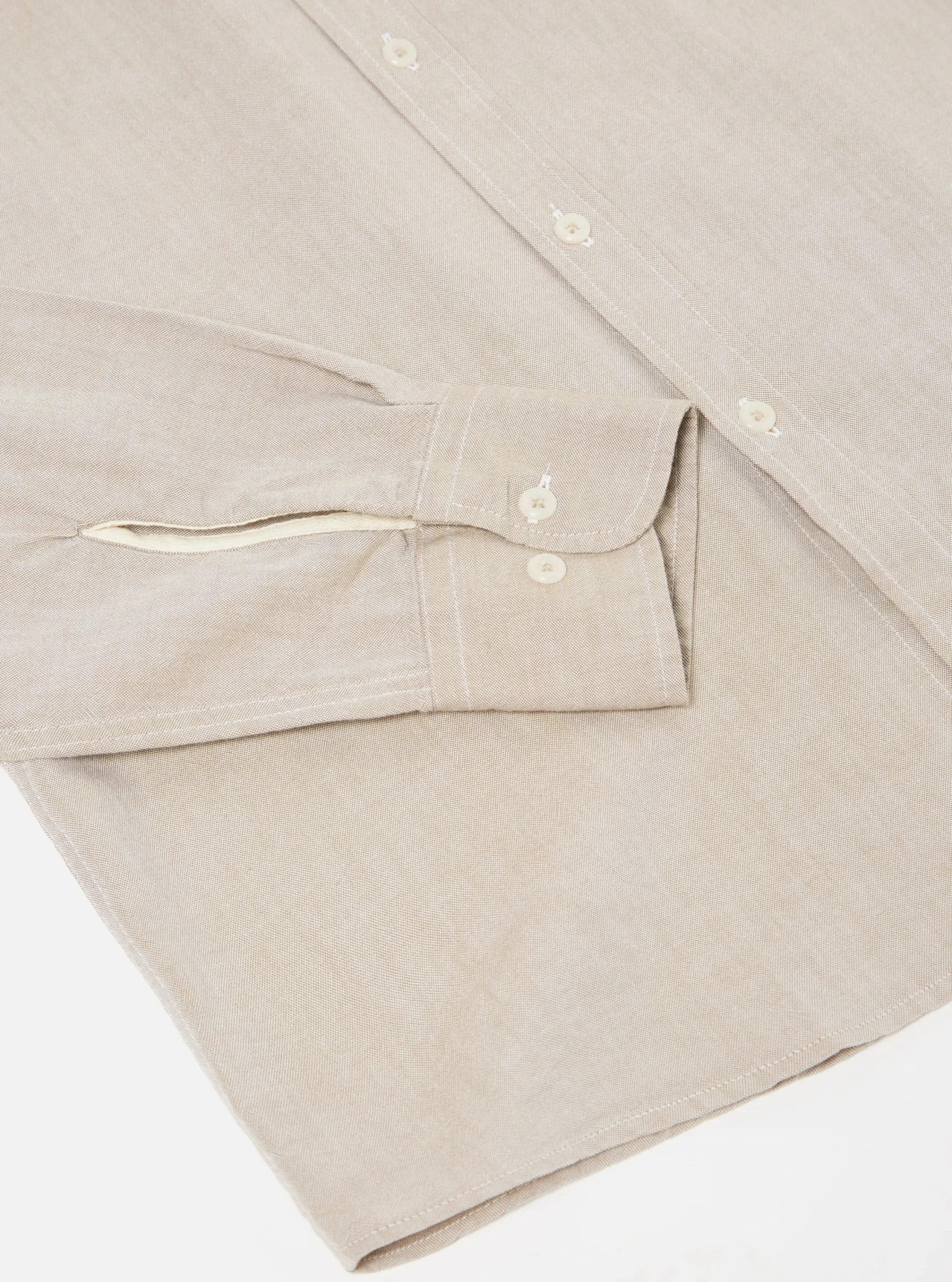 Best Sale Daybrook Shirt In Sand Organic Oxford Men Shirts.