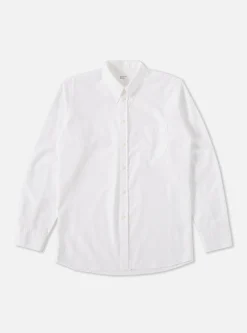 Cheap Daybrook Shirt In White Organic Oxford Men Shirts.
