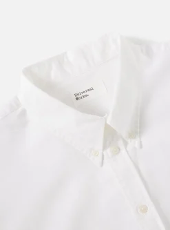 Cheap Daybrook Shirt In White Organic Oxford Men Shirts.