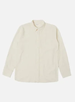 Best Daybrook Shirt In Ecru Brushed Cotton Wool Men Shirts.