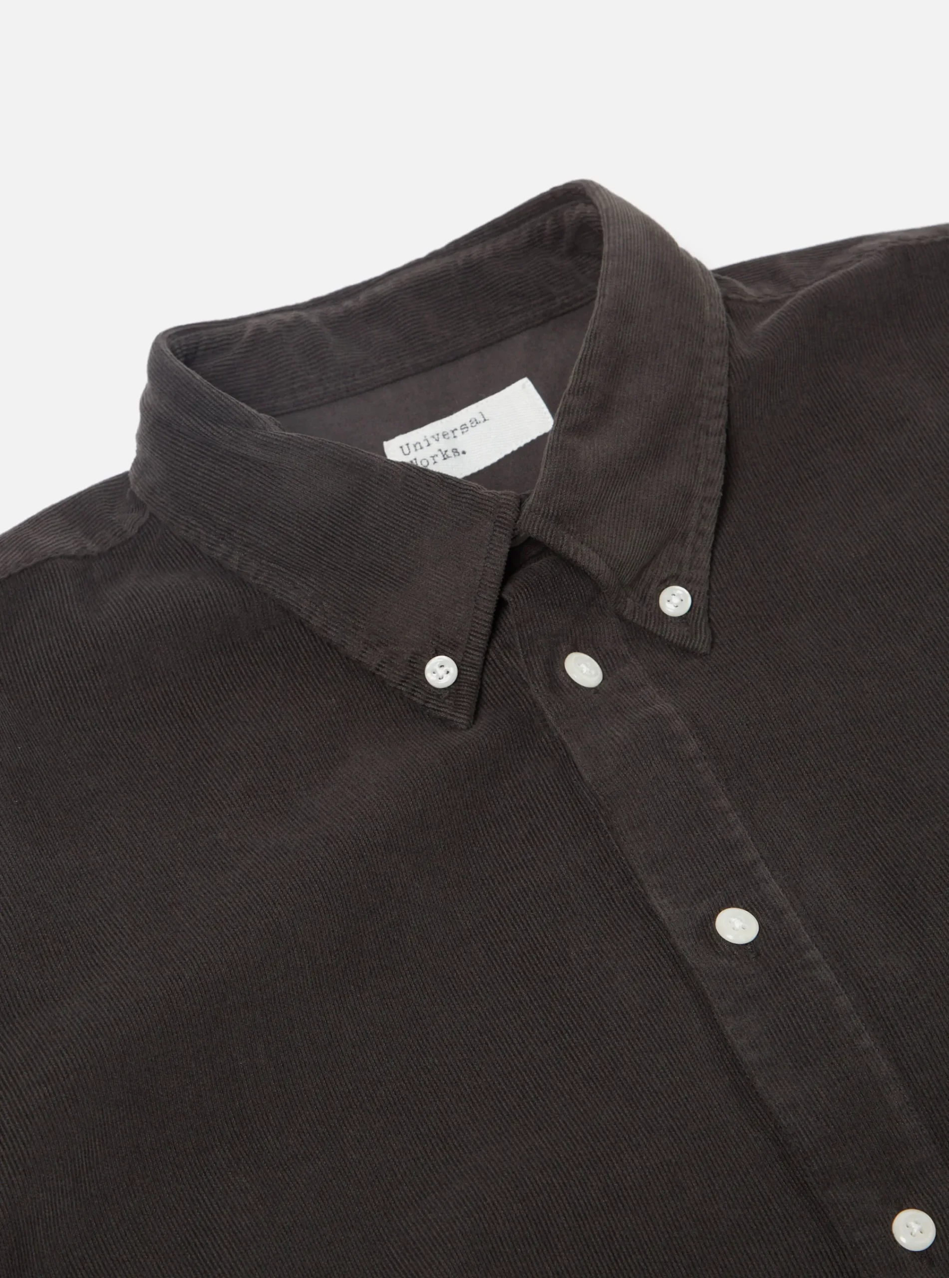 Cheap Daybrook Shirt In Licorice Super Fine Cord Men Overshirts.