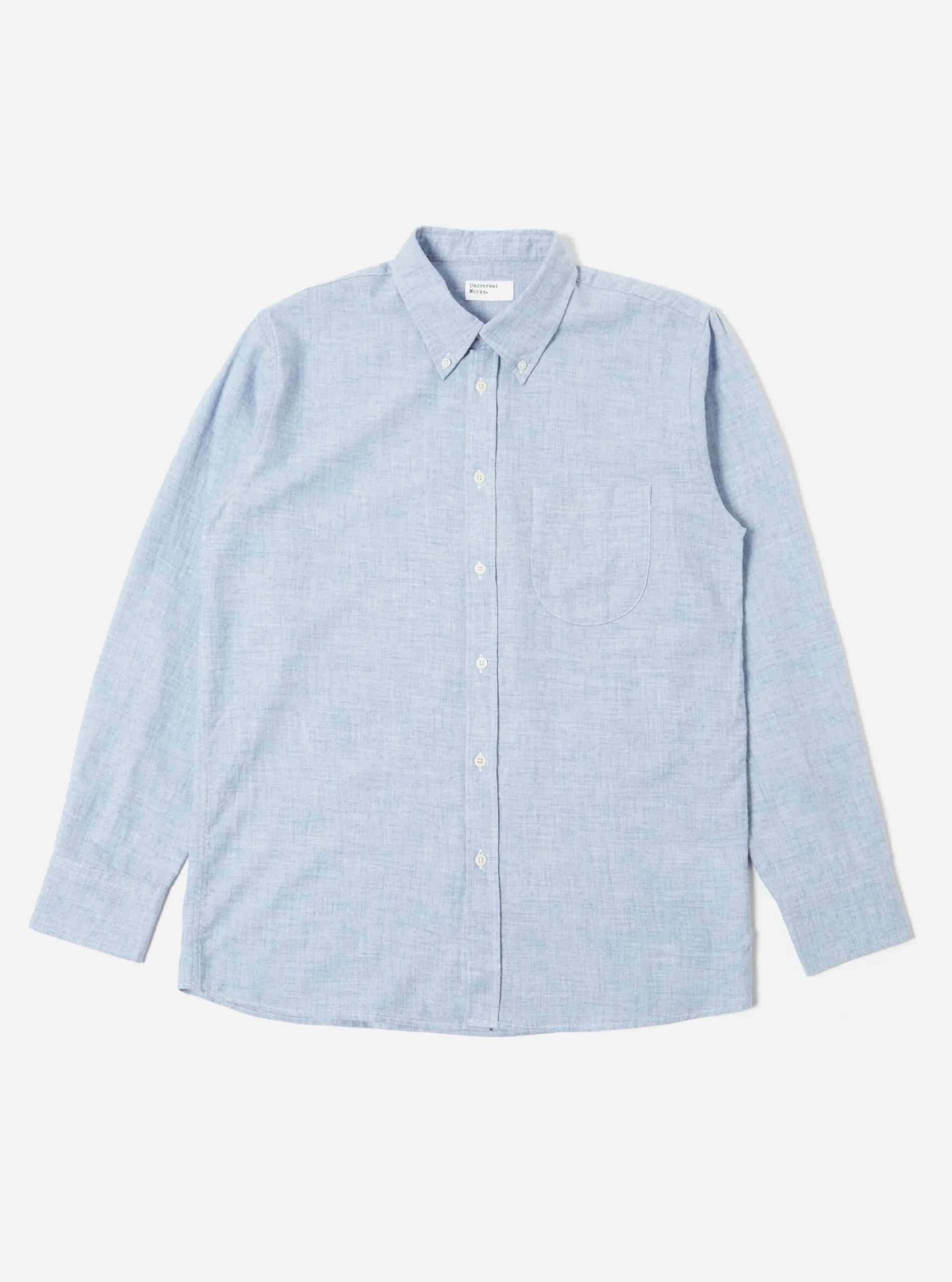 Sale Daybrook Shirt In Blue Brushed Cotton Wool Men Shirts.