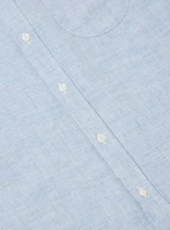 Sale Daybrook Shirt In Blue Brushed Cotton Wool Men Shirts.