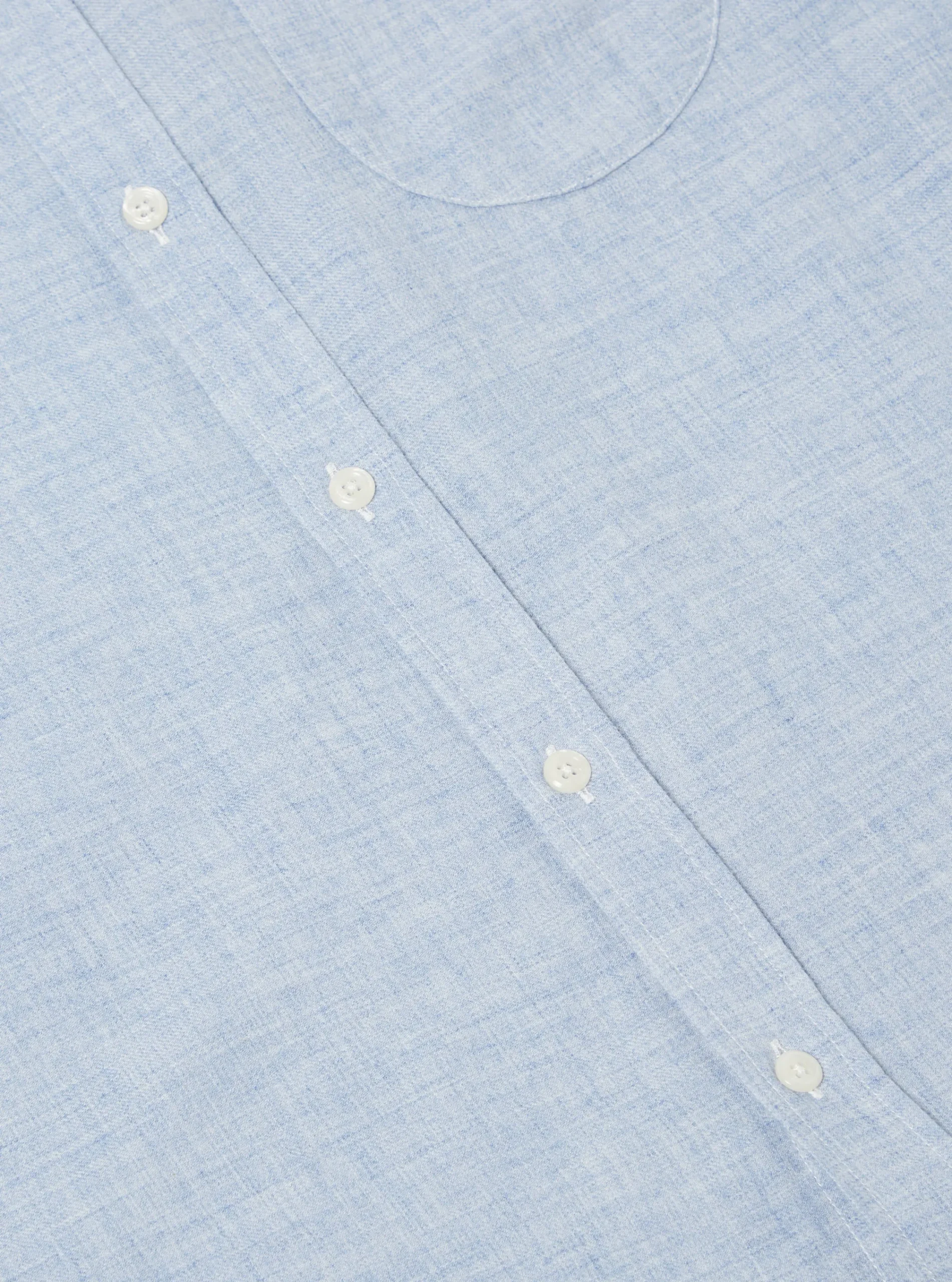 Sale Daybrook Shirt In Blue Brushed Cotton Wool Men Shirts.