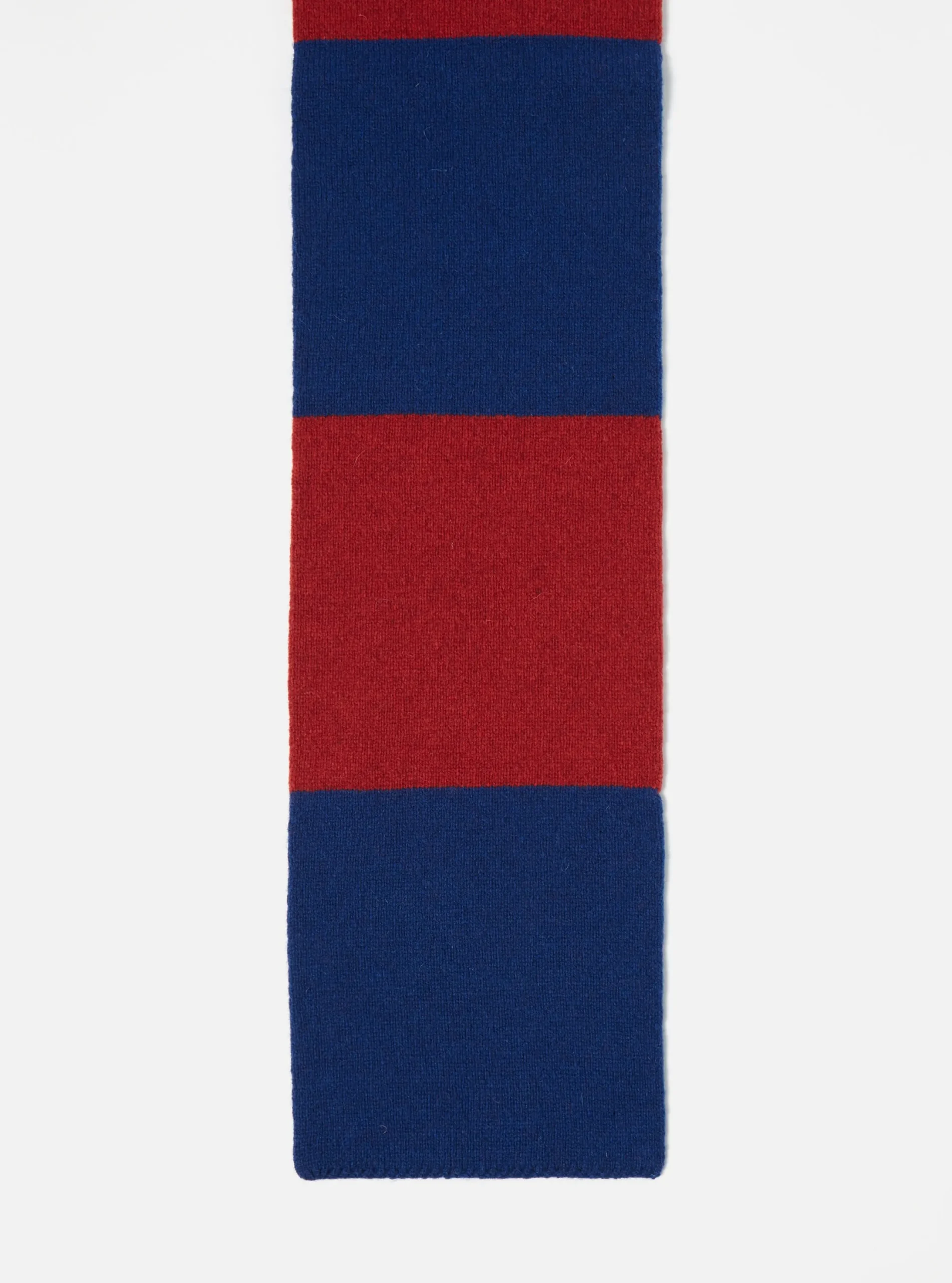 Store Deluxe Football Scarf In Red/Blue Soft Wool Men Accessories.