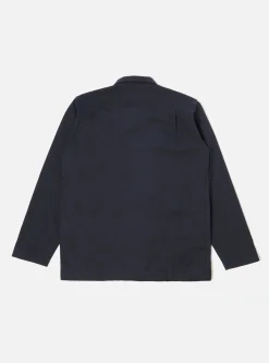 Cheap Dockside Overshirt In Navy Cotton/Wool Twill Men Overshirts.