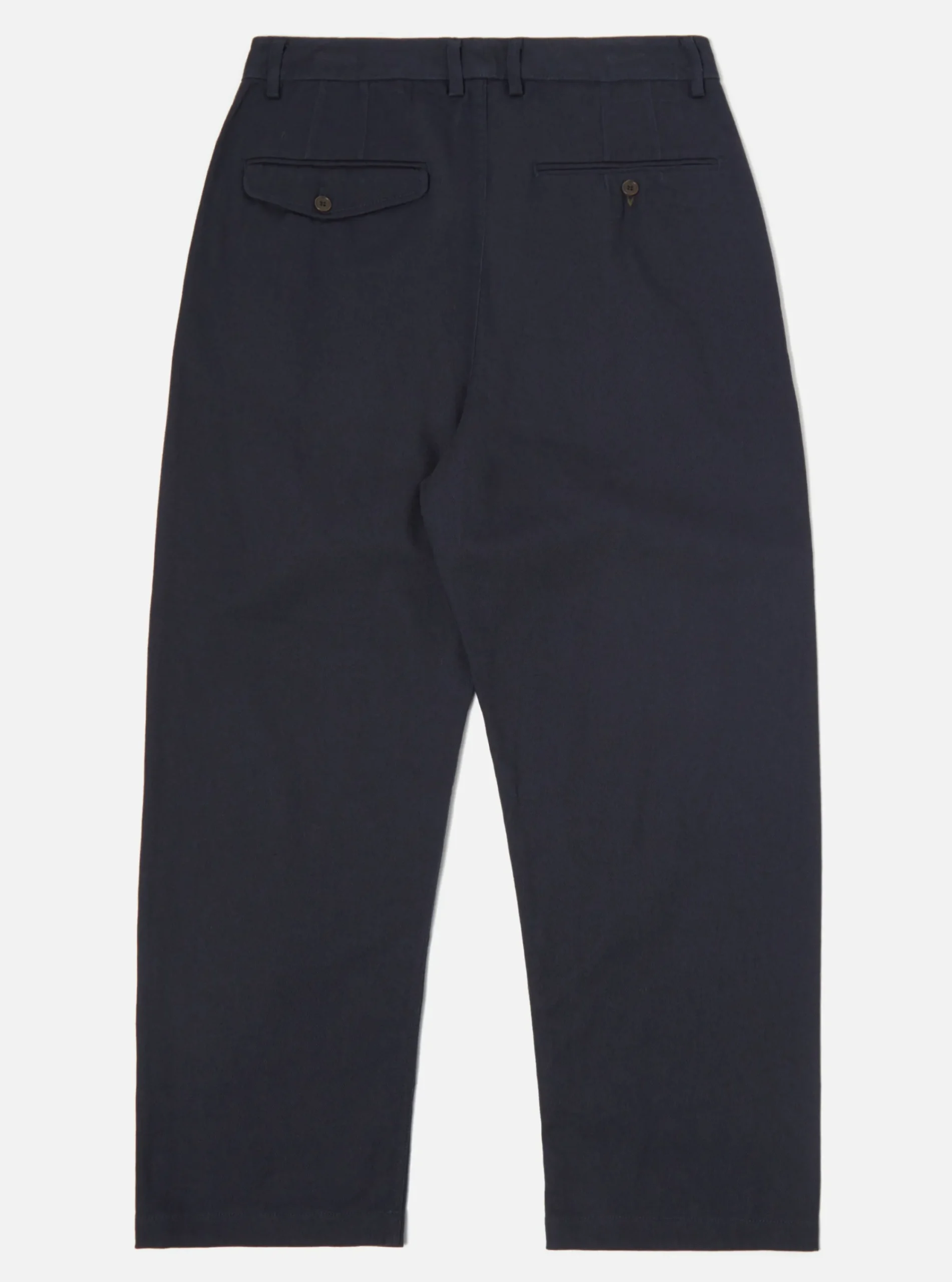 Cheap Double Pleat Pant In Navy Winter Twill Men Trousers.