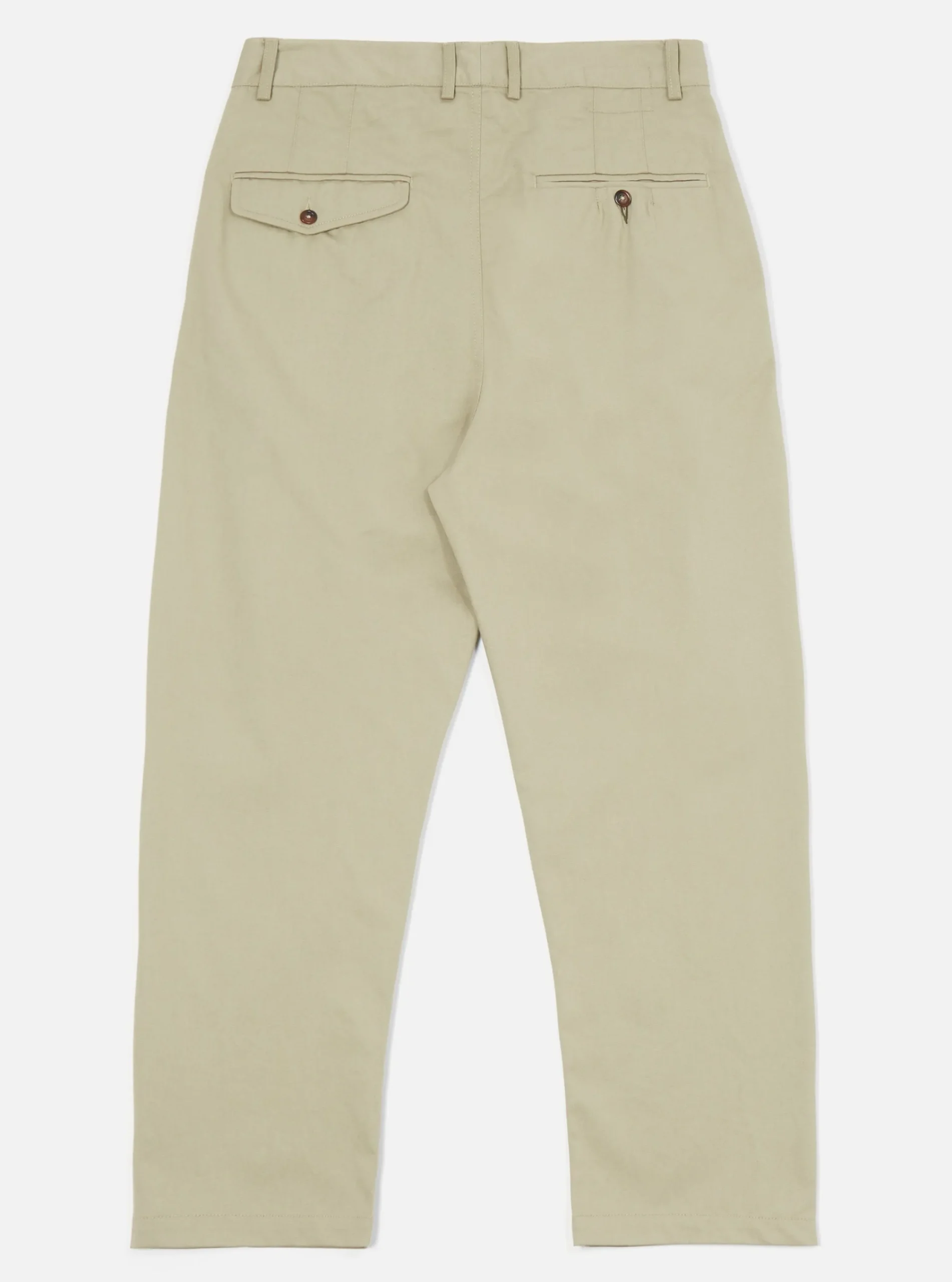 Cheap Double Pleat Pant In Stone Twill Men Suiting.
