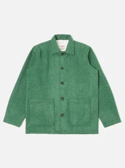 Fashion Easy Over Jacket In Green Harris Tweed Men Jackets.