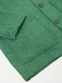 Fashion Easy Over Jacket In Green Harris Tweed Men Jackets.