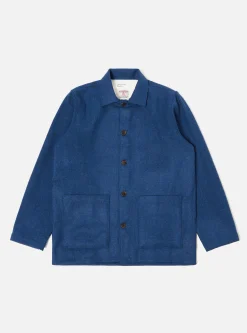 Flash Sale Easy Over Jacket In Indigo Harris Tweed Men Jackets.