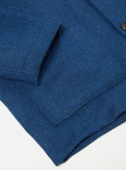 Flash Sale Easy Over Jacket In Indigo Harris Tweed Men Jackets.