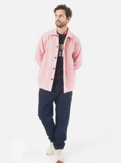 Store Easy Over Jacket In Pink Harris Tweed Men Jackets.