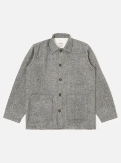 Best Sale Easy Over Jacket In Grey Harris Tweed Men Jackets.