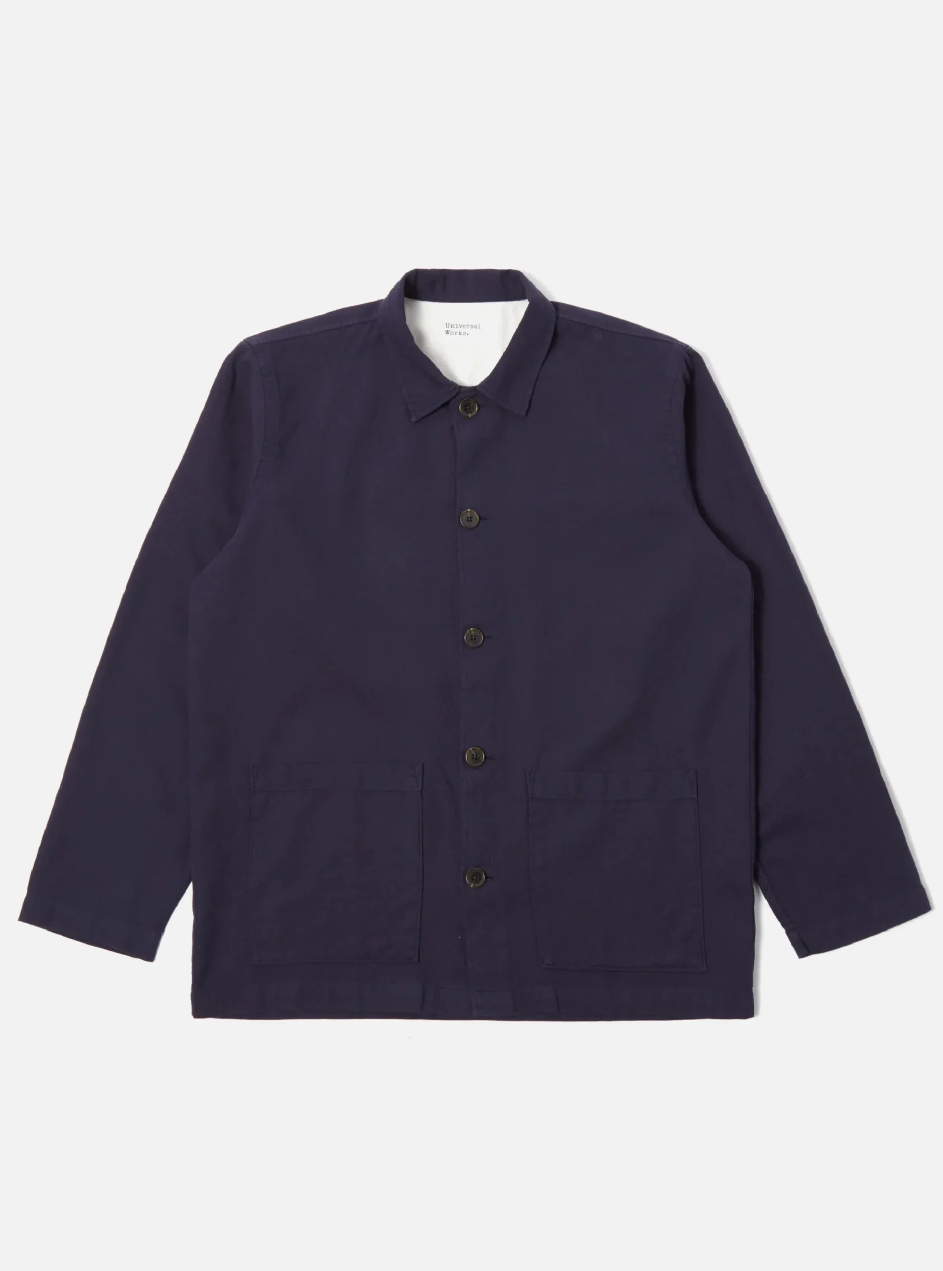 Fashion Easy Overshirt In Navy Barca Dobby Cotton Men Overshirts.