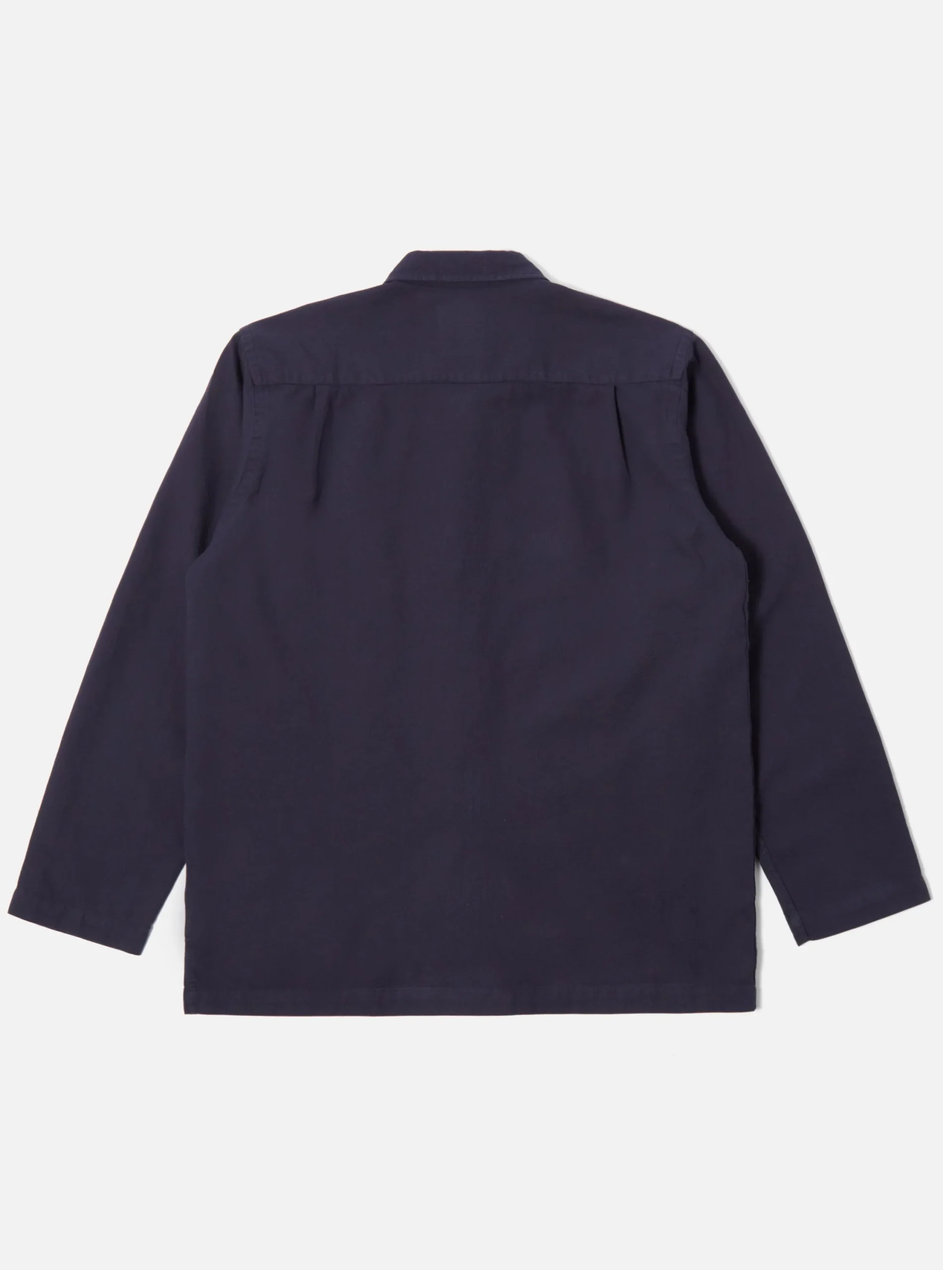 Fashion Easy Overshirt In Navy Barca Dobby Cotton Men Overshirts.