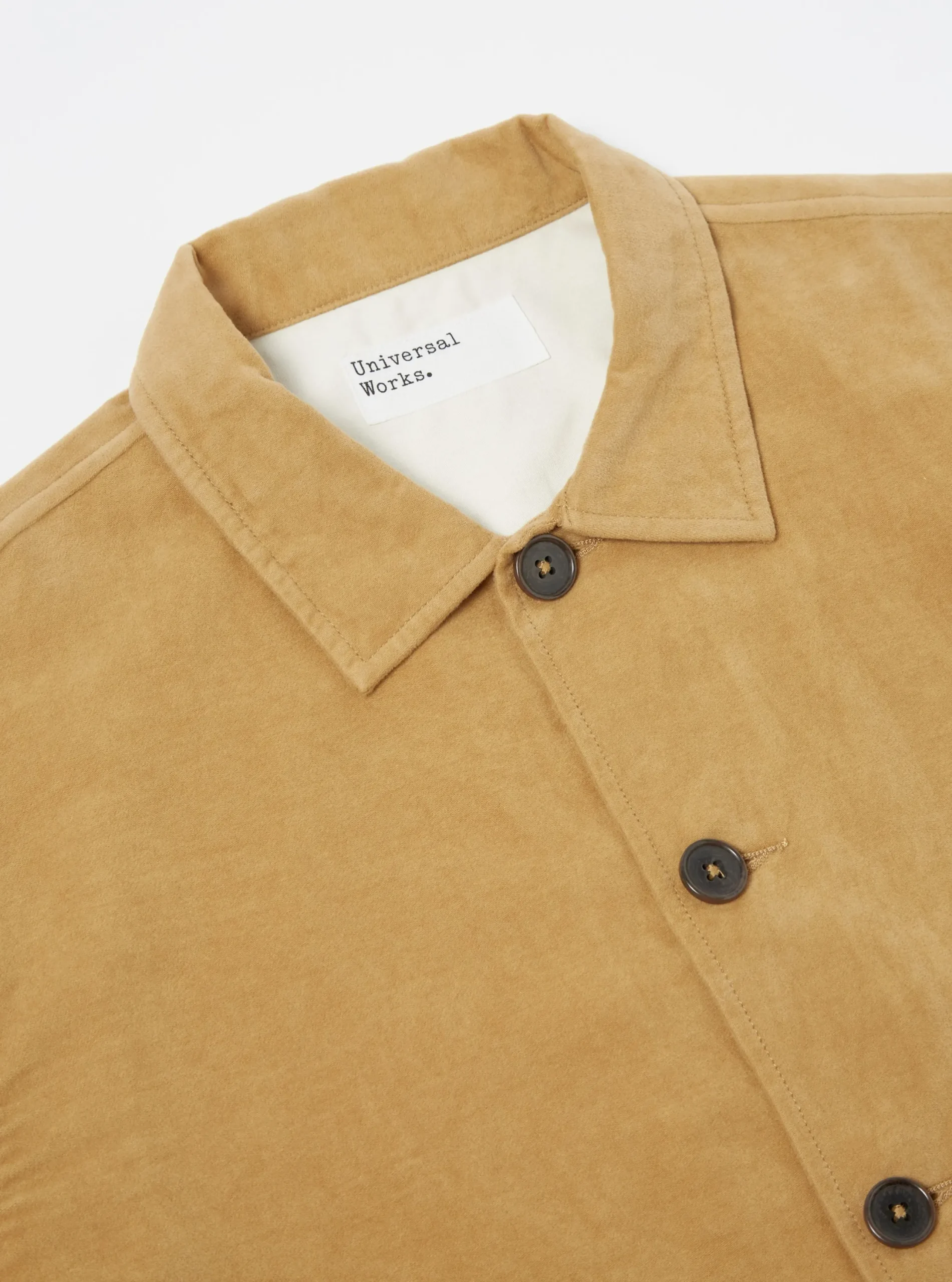 Cheap Easy Overshirt In Camel Lightweight Moleskin Men Overshirts.