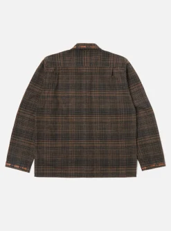 Shop Easy Overshirt In Black/Brown Livingston Cotton Men Overshirts.