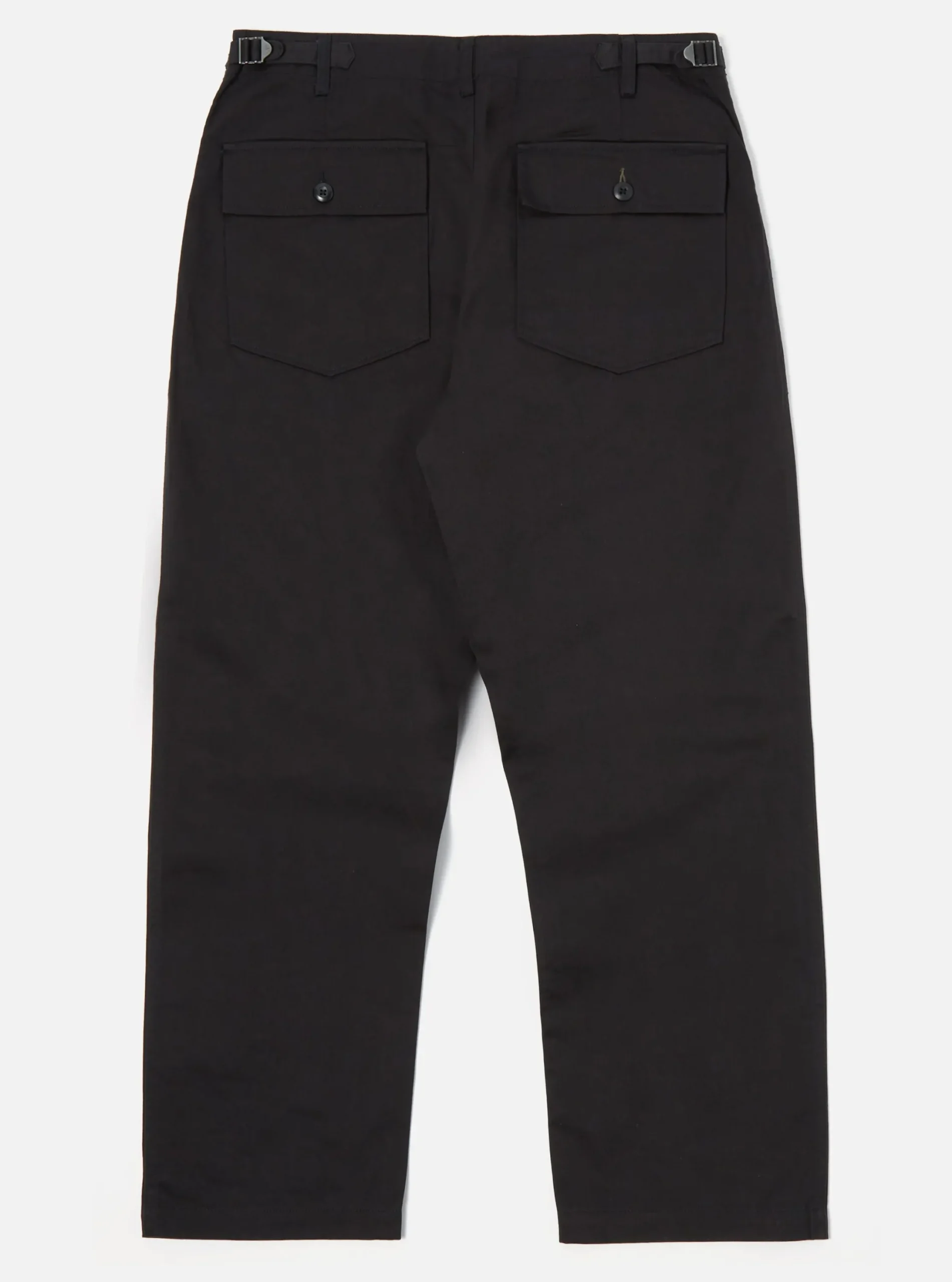 Fashion Fatigue Pant In Black Twill Men Trousers.