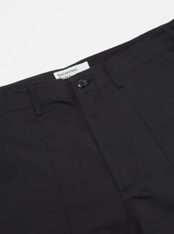 Fashion Fatigue Pant In Black Twill Men Trousers.