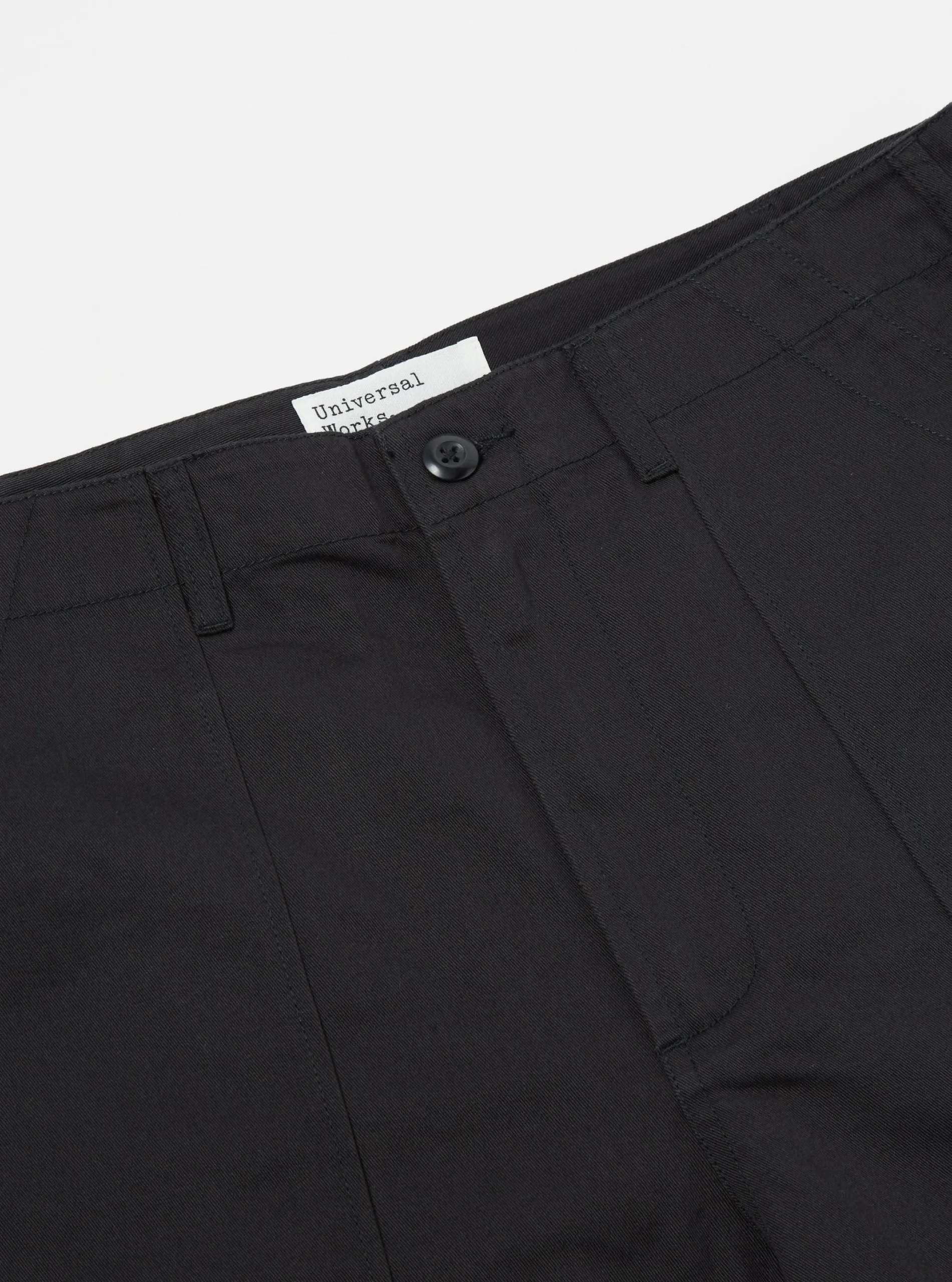 Fashion Fatigue Pant In Black Twill Men Trousers.