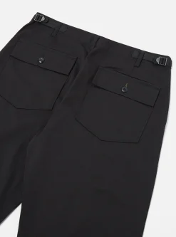 Fashion Fatigue Pant In Black Twill Men Trousers.