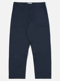 Fashion Fatigue Pant In Navy Twill Men Trousers.