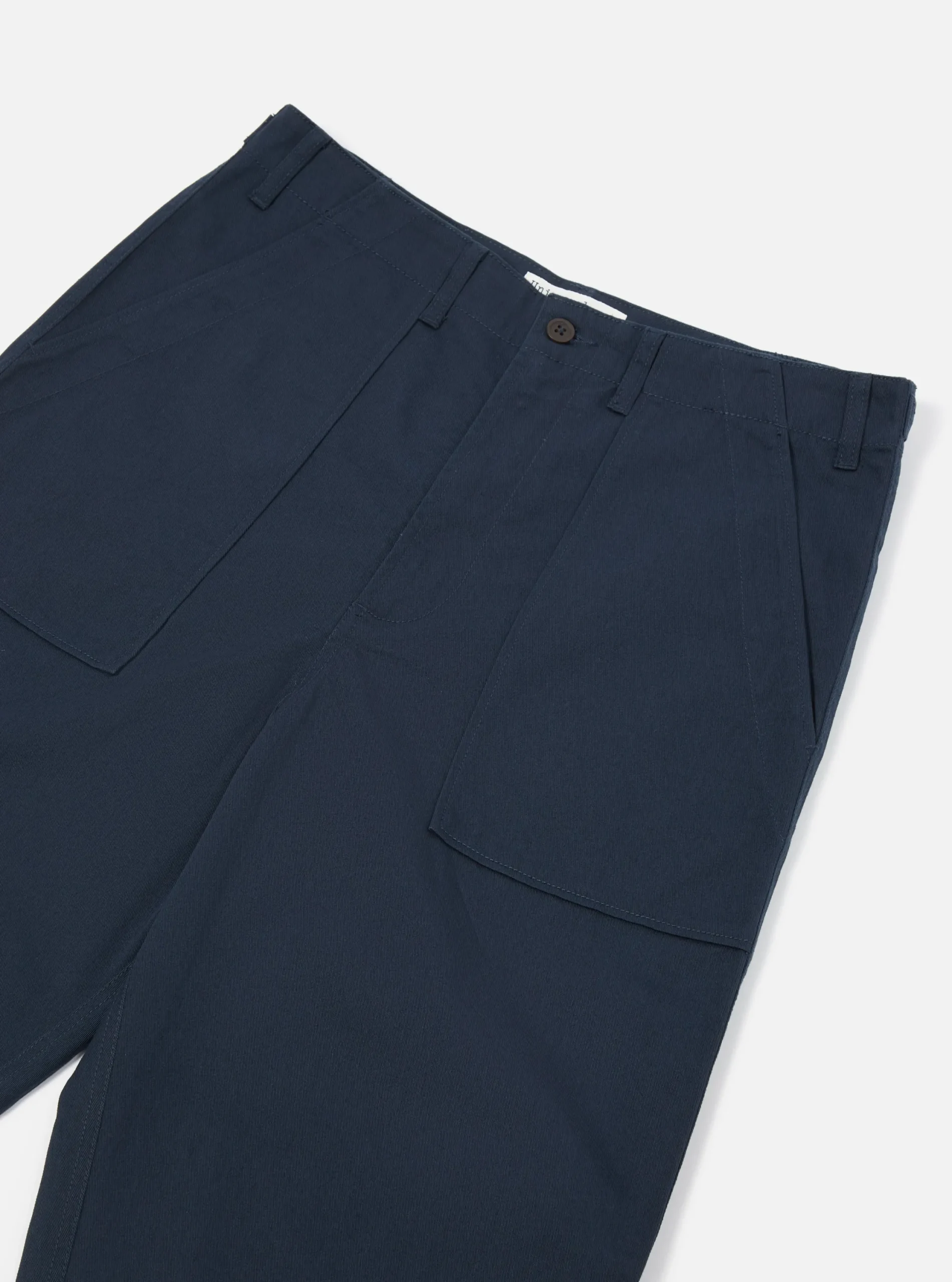 Fashion Fatigue Pant In Navy Twill Men Trousers.
