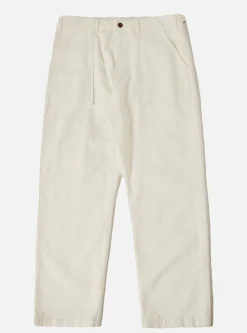 Cheap Fatigue Pant In Ecru Chevron Cotton Men Trousers.