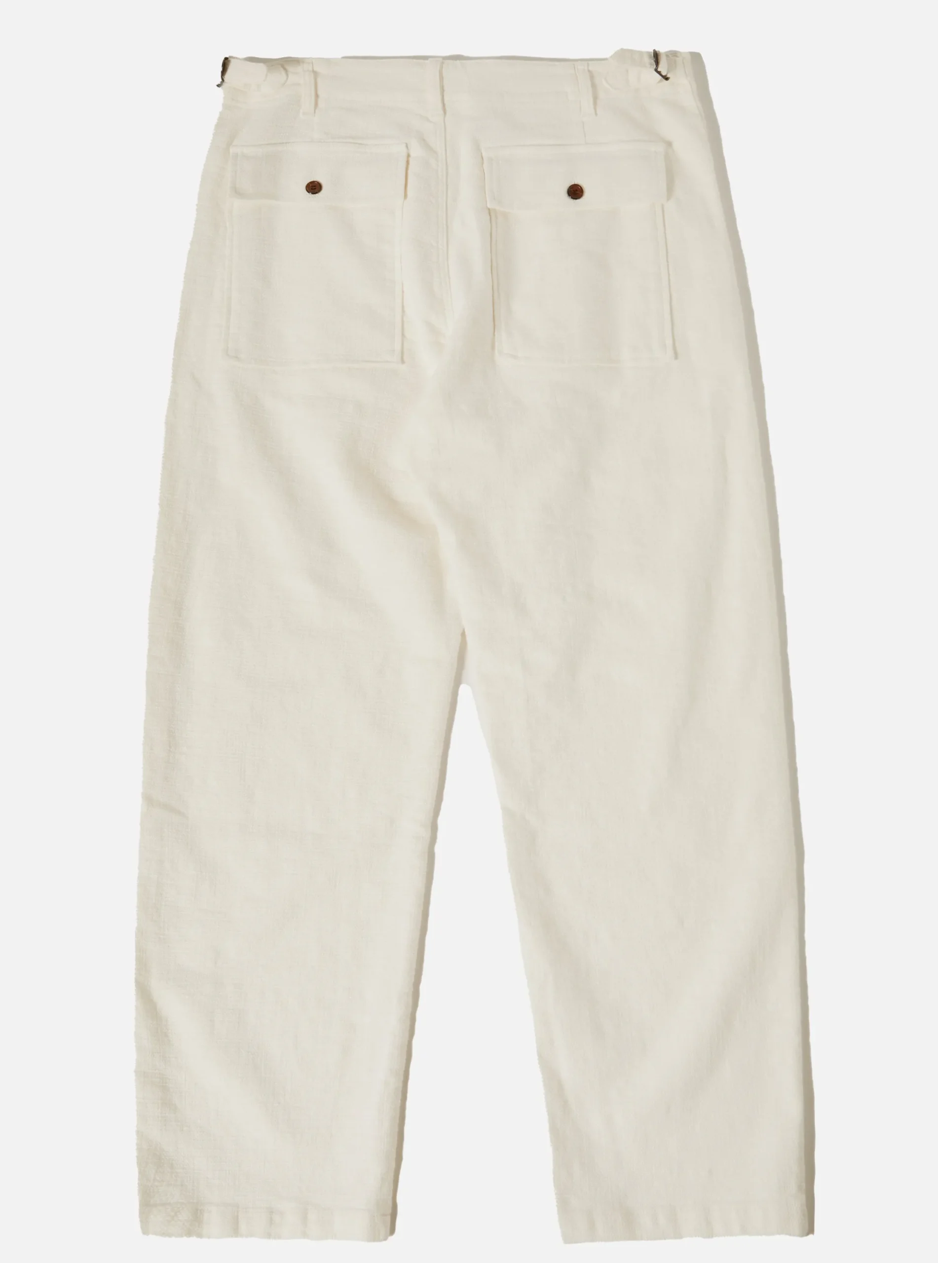 Cheap Fatigue Pant In Ecru Chevron Cotton Men Trousers.