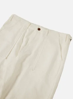 Cheap Fatigue Pant In Ecru Chevron Cotton Men Trousers.
