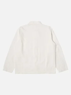 Flash Sale Field Jacket In Ecru Italian Herringbone Cotton Men Jackets.