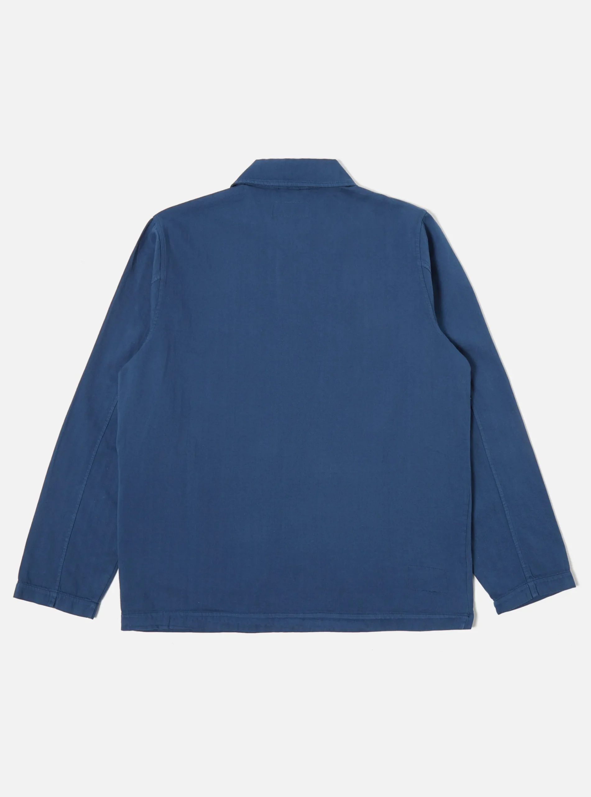 Best Sale Field Jacket In Washed Navy Italian Herringbone Cotton Men Jackets.