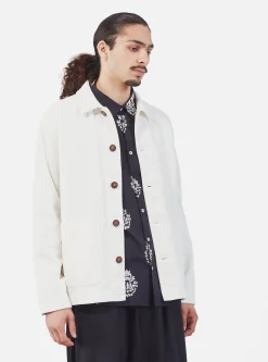 Discount Field Jacket In Ecru 6 Wale Corduroy Men Jackets.