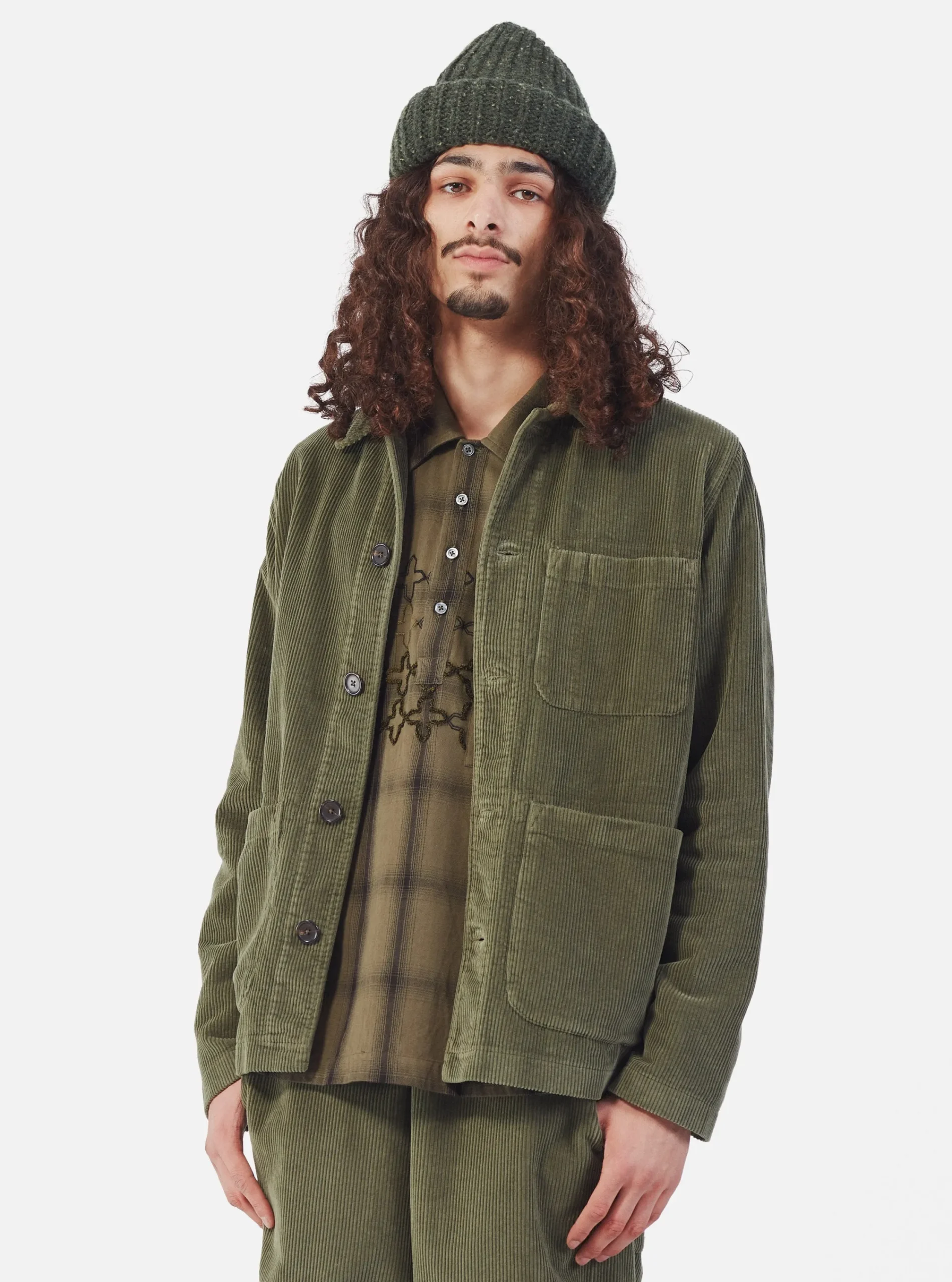 Best Field Jacket In Olive 6 Wale Corduroy Men Jackets.