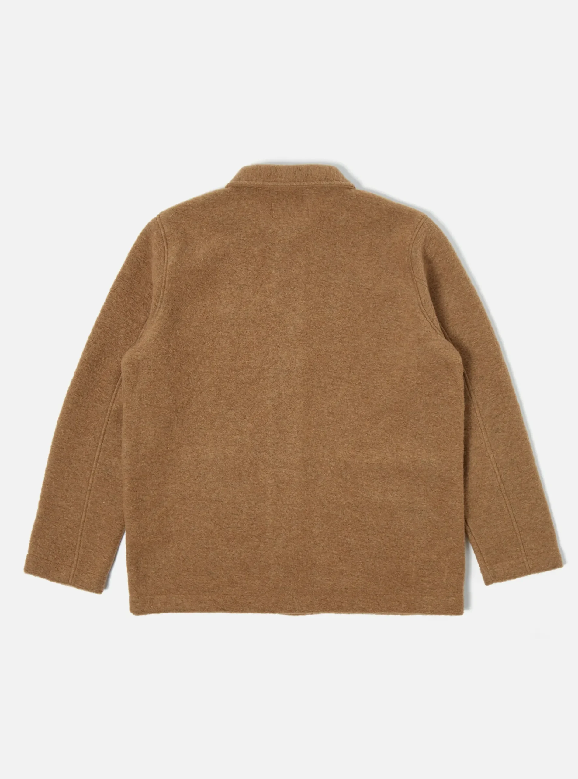 Fashion Field Jacket In Taupe Wool Fleece Men Fleece.