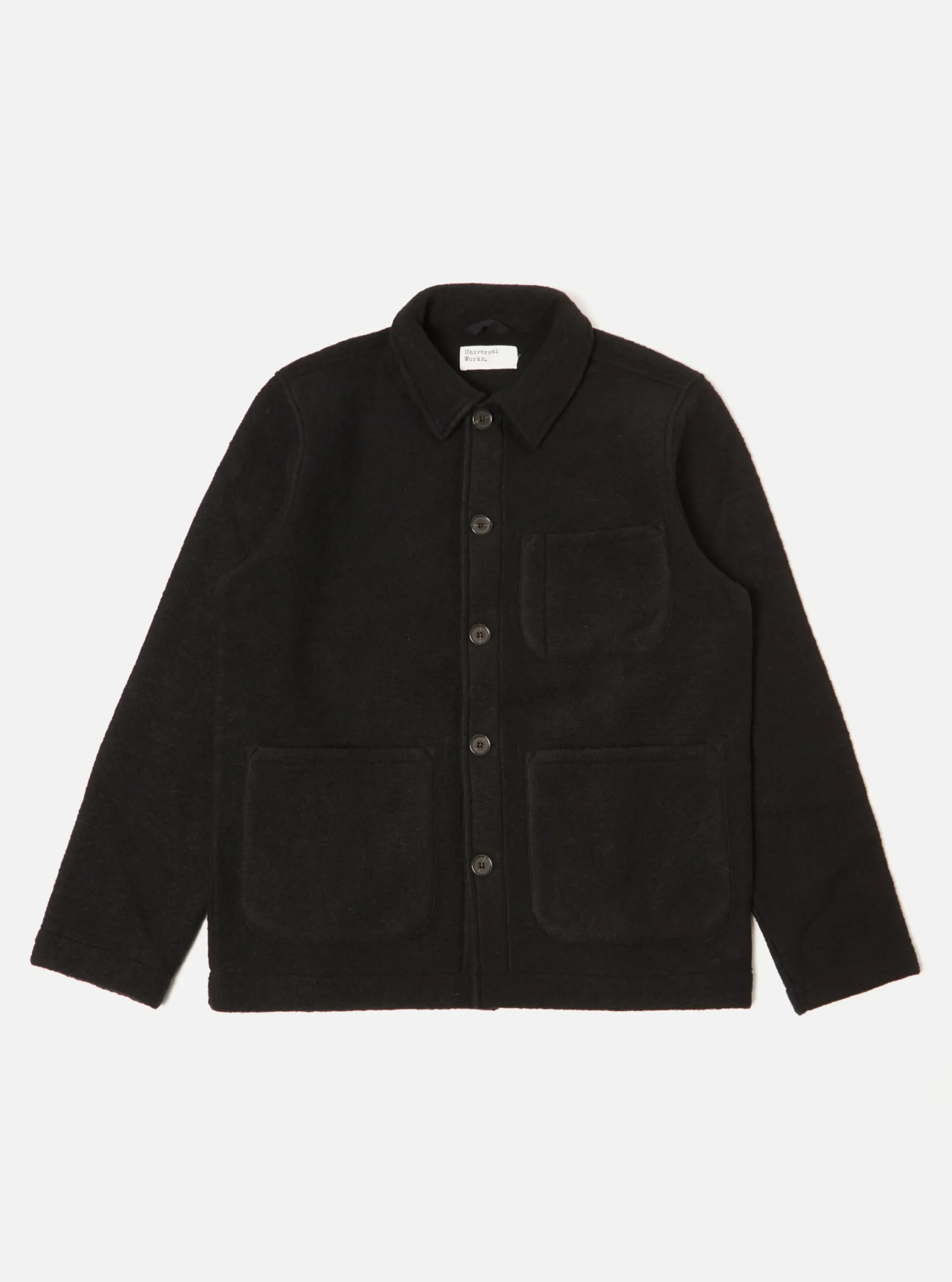 Cheap Field Jacket In Black Wool Fleece Men Fleece.