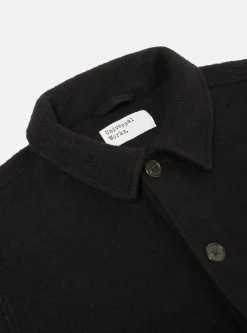 Cheap Field Jacket In Black Wool Fleece Men Fleece.