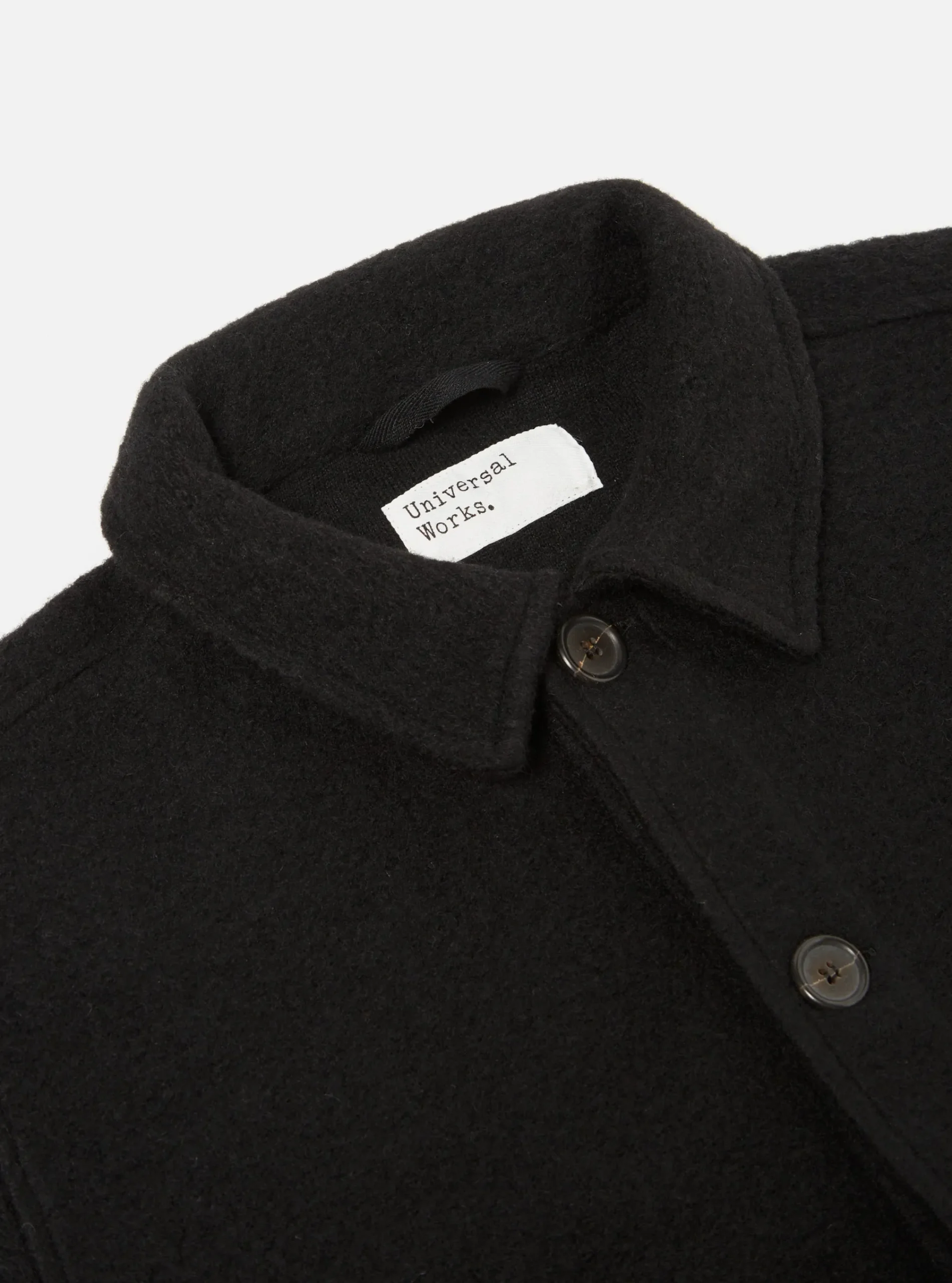 Cheap Field Jacket In Black Wool Fleece Men Fleece.