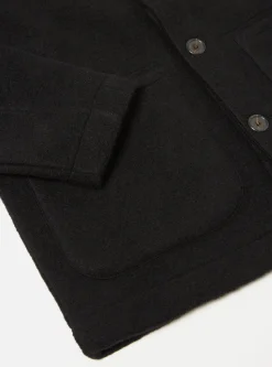 Cheap Field Jacket In Black Wool Fleece Men Fleece.