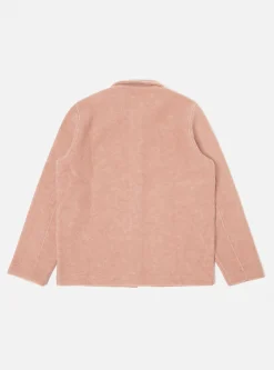 Flash Sale Field Jacket In Pink Wool Fleece Men Fleece.