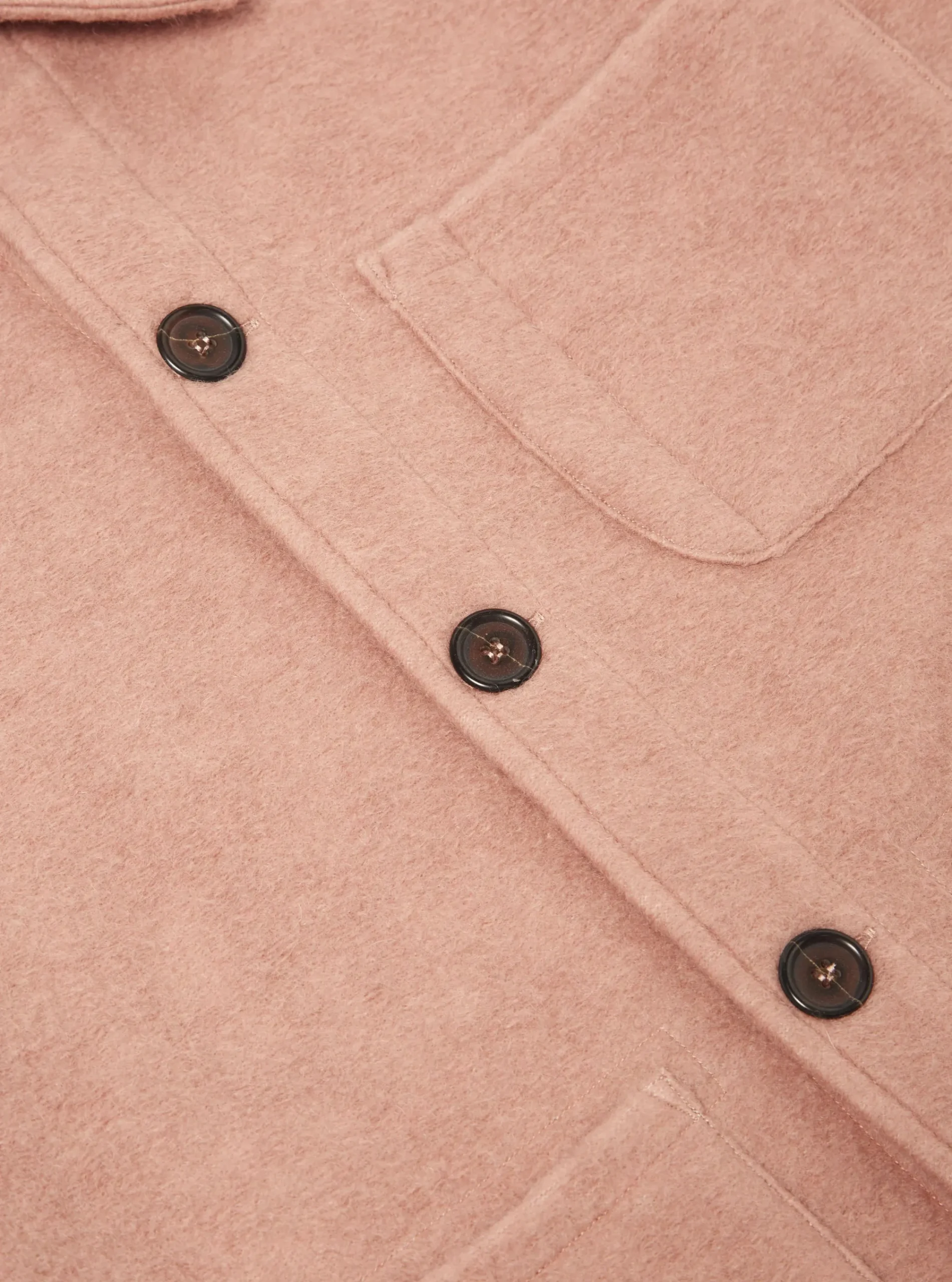 Flash Sale Field Jacket In Pink Wool Fleece Men Fleece.