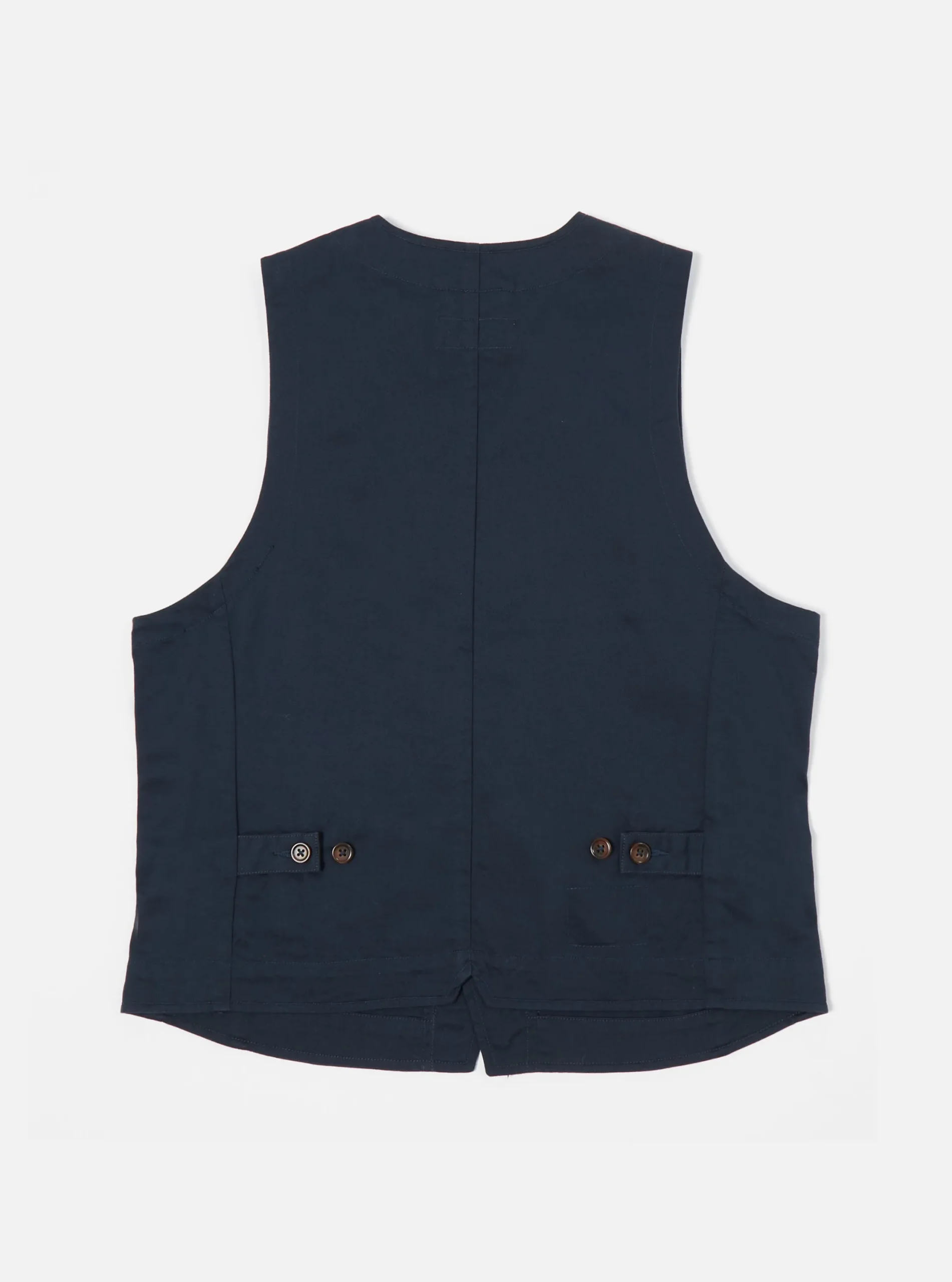 New Field Waistcoat In Navy Twill Men Suiting.