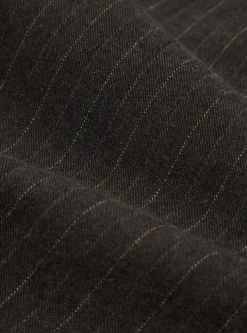 Best Sale Five Pocket Jacket In Brown Italian Pinstripe Men Jackets.