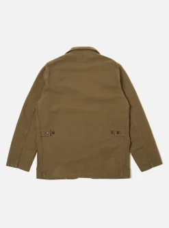Cheap Five Pocket Jacket In Olive Canvas Men Jackets.