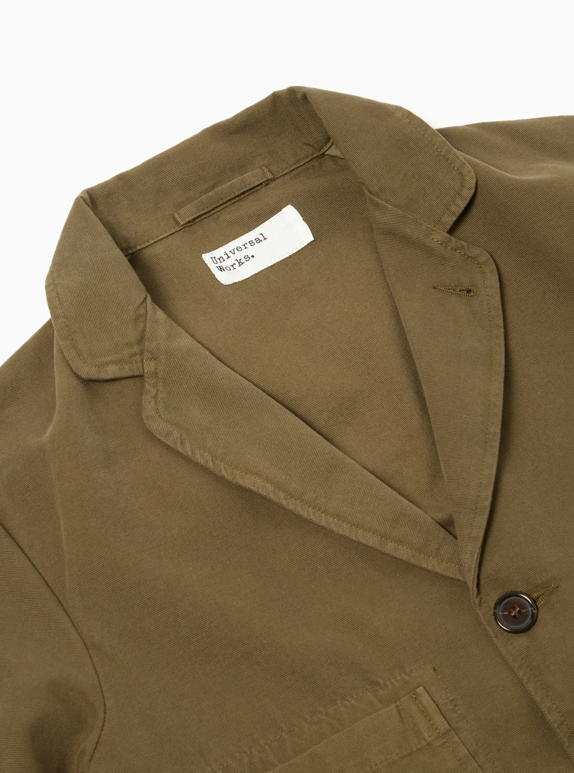 Cheap Five Pocket Jacket In Olive Canvas Men Jackets.