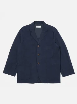 Store Five Pocket Jacket In Navy Nebraska Cotton Men Jackets.